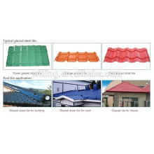 color natural stone coated metal tile sheet/stone coated metal roof tile